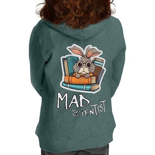 Mad Scientist Toddler Full-Zip Hoodie - Bunny Print Toddler Hoodie