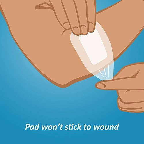 Miniatura 7 de Nexcare Tegaderm - Apósito transparente con almohadilla, película con almohadilla, almohadilla absorbente absorbe el líquido y no se adhiere a tu