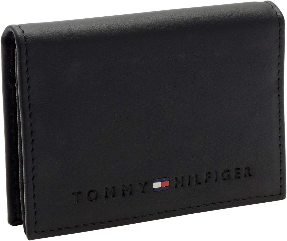 Tommy Hilfiger 31tl20x014 Business Card Case Leather Men’s 31tl20x014 - black