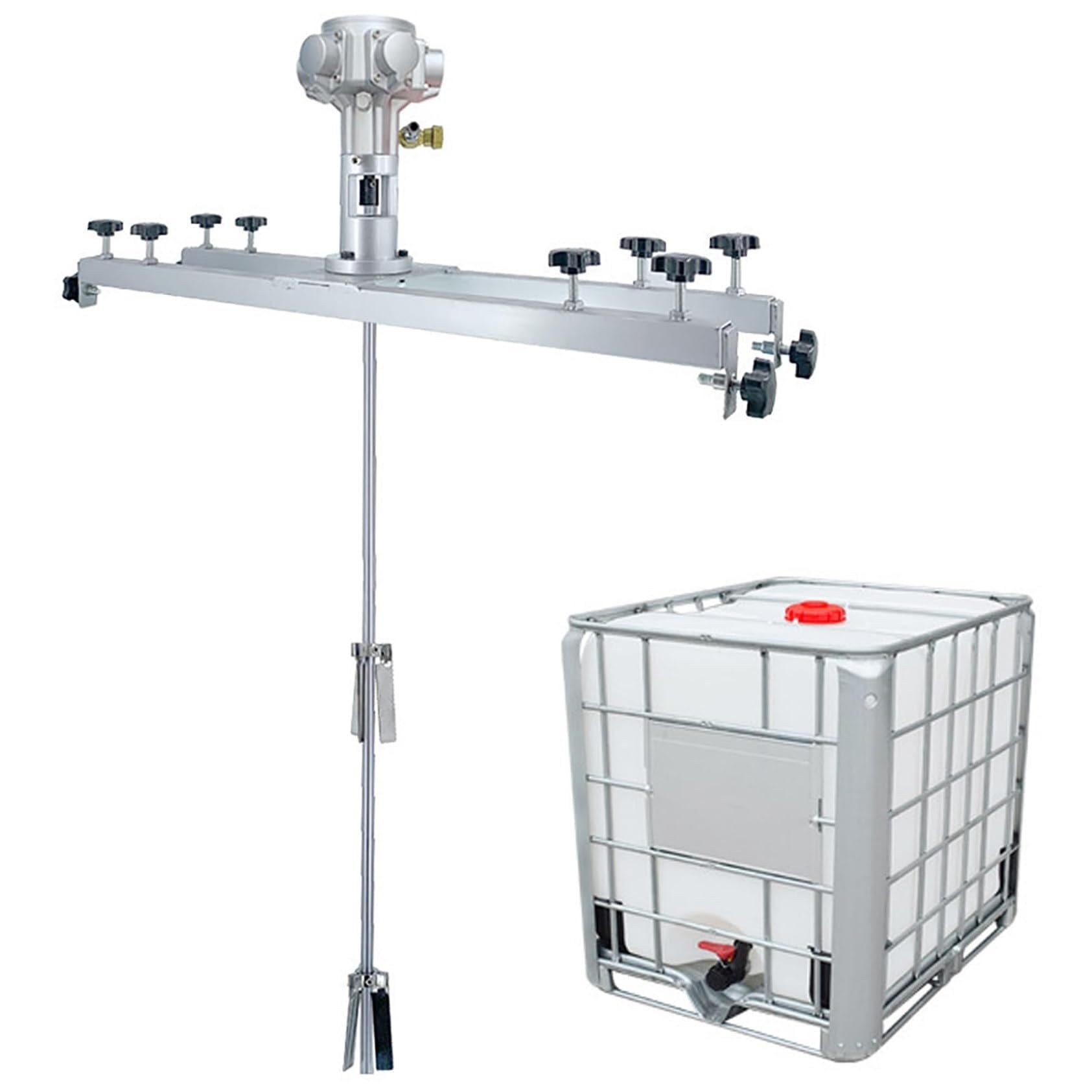 TGBHM Air Agitator Paint Stirring Machine Power: 3/4HP Working air Pressure: 0.6Mpa Blade Diameter: 250MM with Support Hanger for Ink Dissolver Agitator,