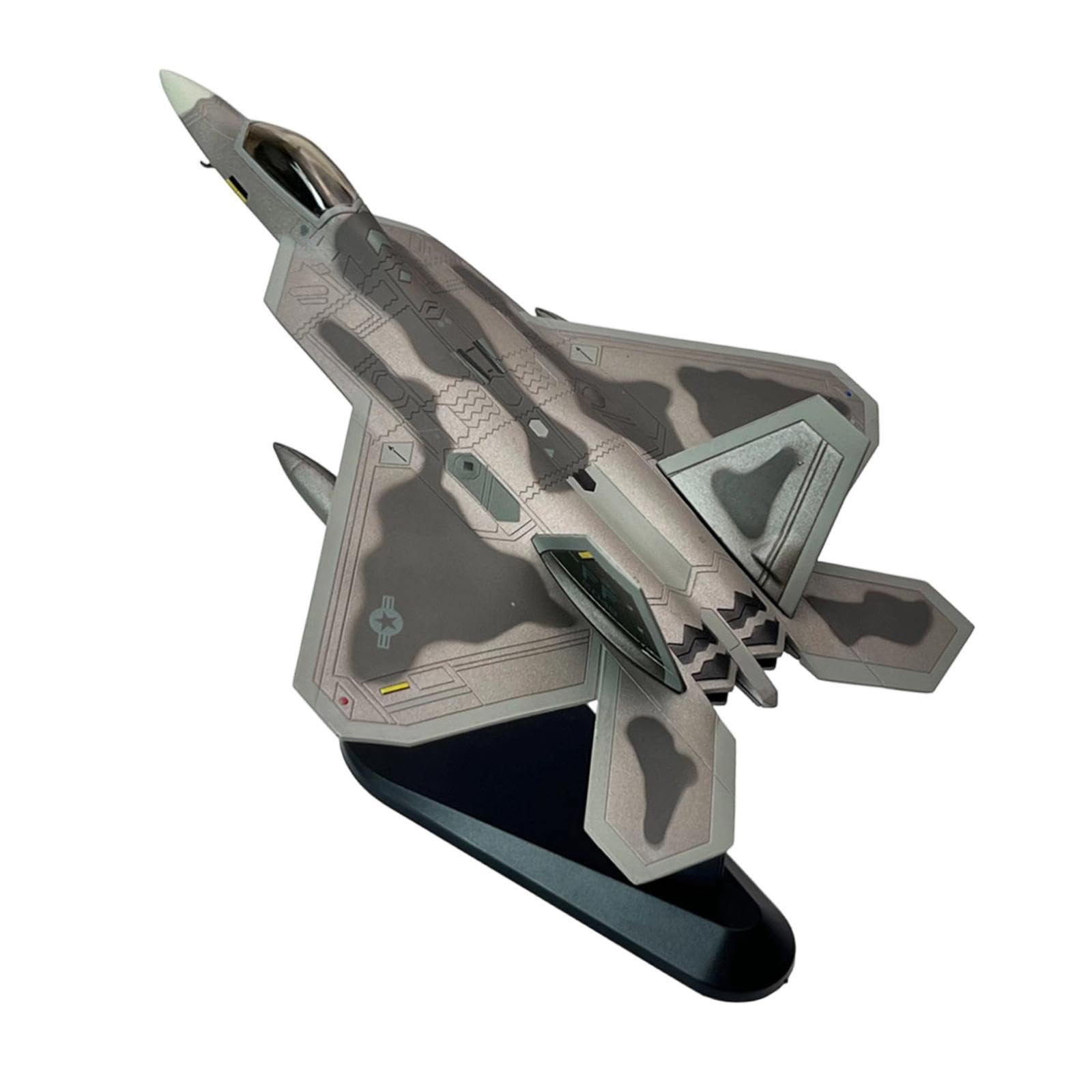Gralara Fighter Model Modelo de Avión a Escala 1/100 Hecho en Aleación Resistente Kit Desmontable Engranaje Fijo y Realista Adecuado para Aficionados