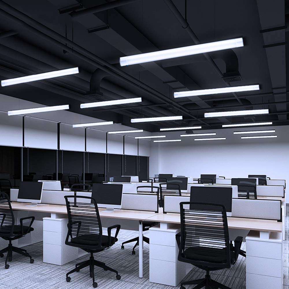 Lampada LED per ambienti umidi, 60 cm, 20 W, 2000 lm, lampada da soffitto a LED, luce bianca neutra, 4000 K, IP65, impermeabile, per garage, cantina, officina, sala hobby, (60 cm – 20 W