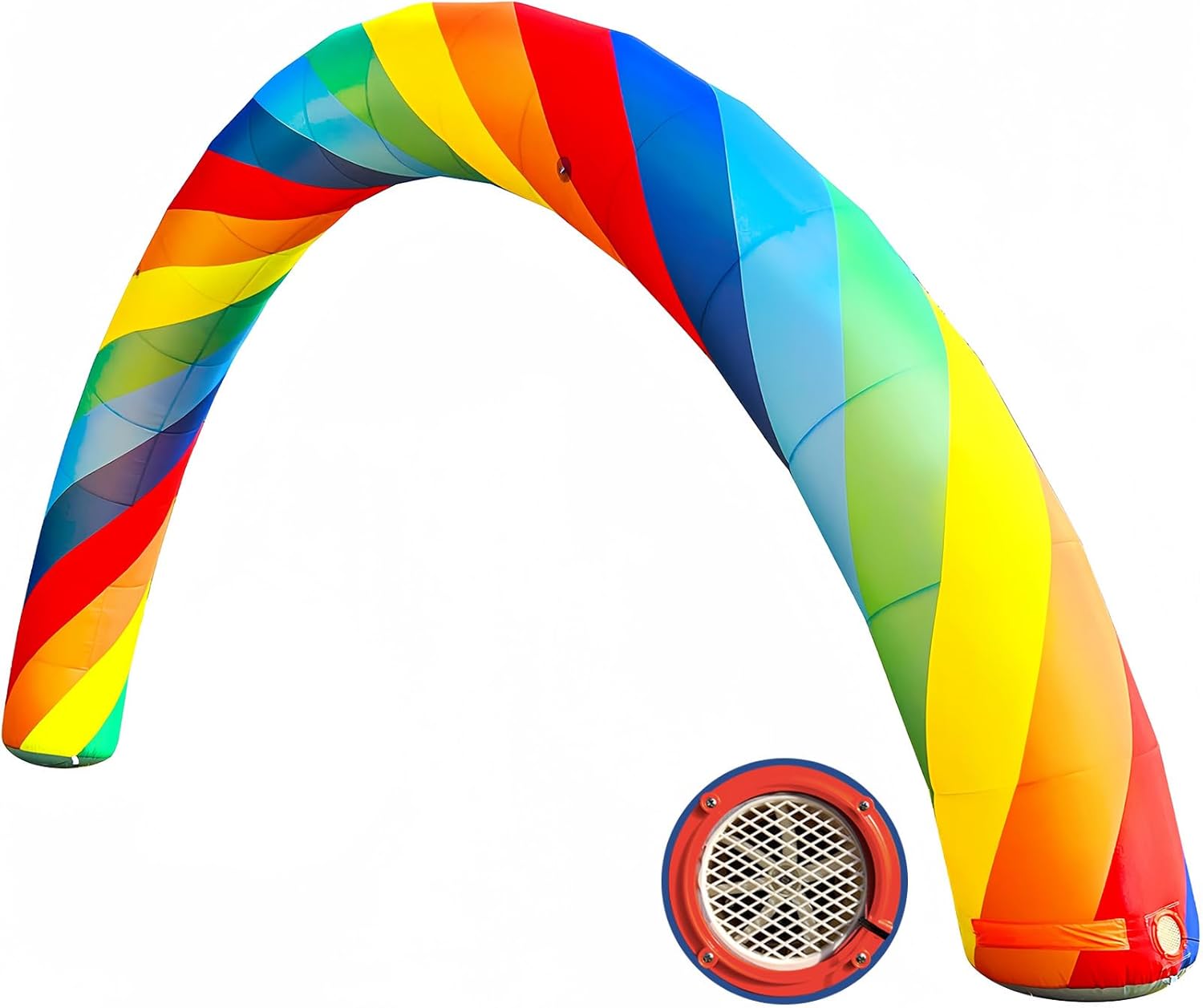 OZIS 26Ft Inflatable Arch - Rainbow Inflatable Arch with Built in 150W Blower for Birthdays, Parties, and Garden Decor | Inflatable Archway for Outdoor Events and Commerce Advertising