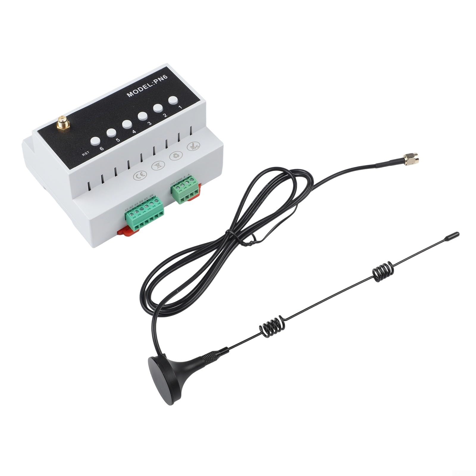 6 Canali Modulo Interruttore Relè Telecomando Controllo App Assistente Vocale Compatibile Domotica Automazione 110V-240V