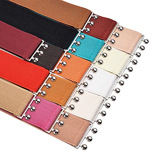 YOU&M Women's Elastic Stretch Wide Waist Belt Eye Buckle for Corset Shirts Dress Outside Girdle/Waistband Plus Size4