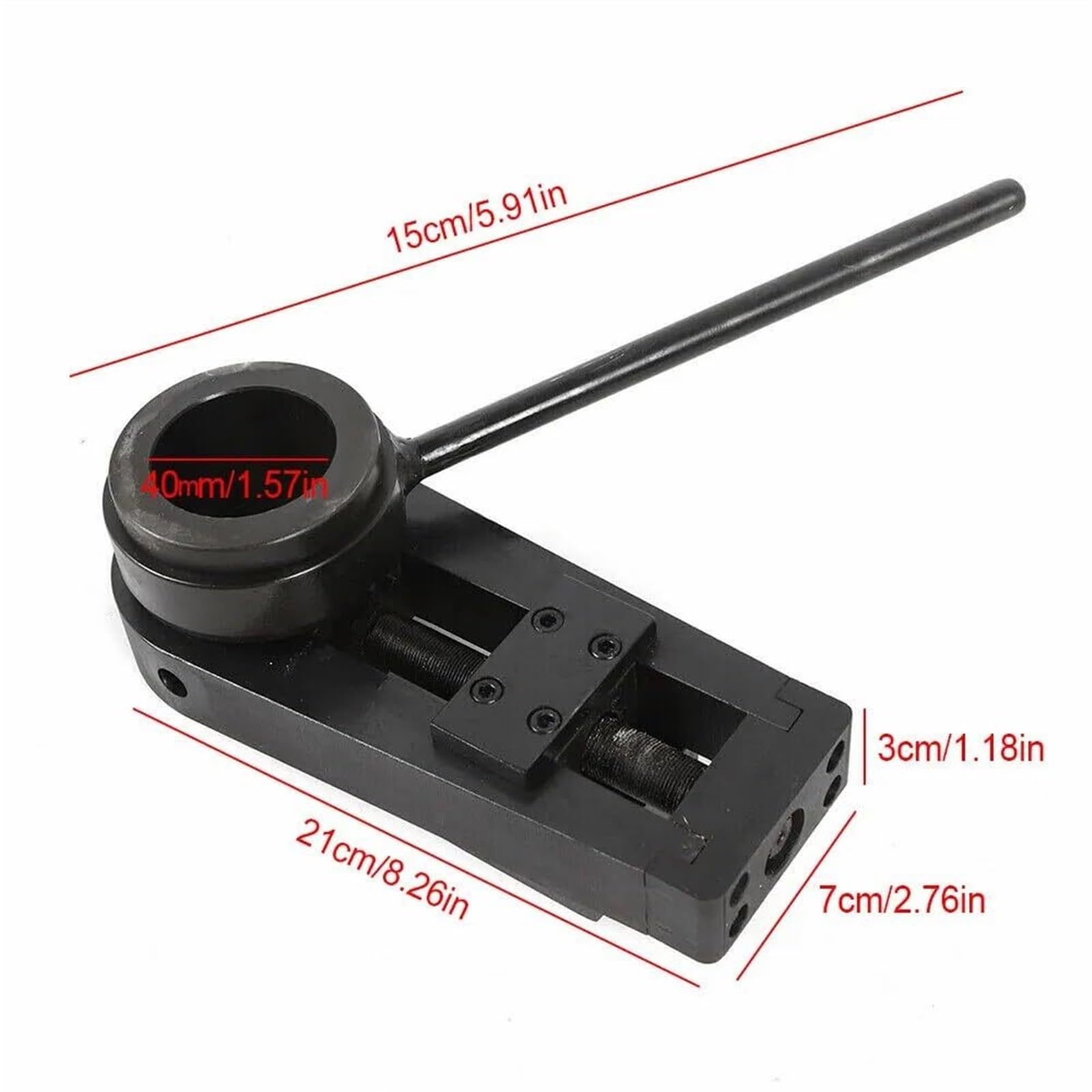 Accessorio per cilindro alesatore - Parte funzionale di fresatura automatica con avanzamento automatico da 40 mm, utensili per alesatura a linea portatile, testa di rivestimento per alesatura
