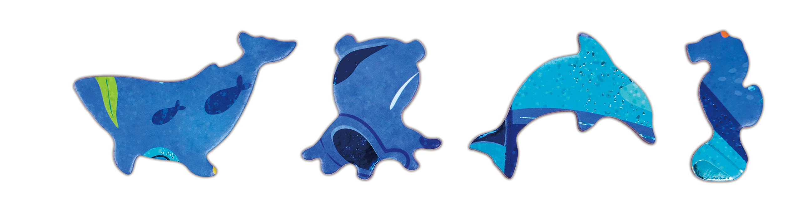 Hape Humpback Whale Shimmer Floor Puzzle - 200pcs, Multicolor, Large - Image 4