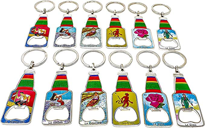 CLGIFT Set of 12 Los Angeles Souvenir Keychain, I Heart LA Keychain, I Heart Los Angeles Keychain