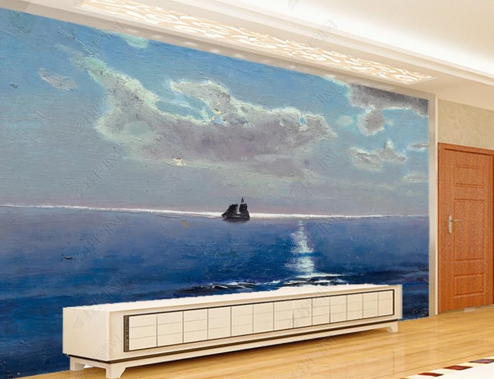 Papier peint intisse mer poster geant mural salon chambre et restaurant