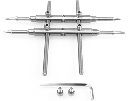 Professional Stainless Steel Flat & Pointed Tips Lens Spanner Wrench Repairing Opening Tool For Most Cameras Adjustable Jaw opening 10~120MM