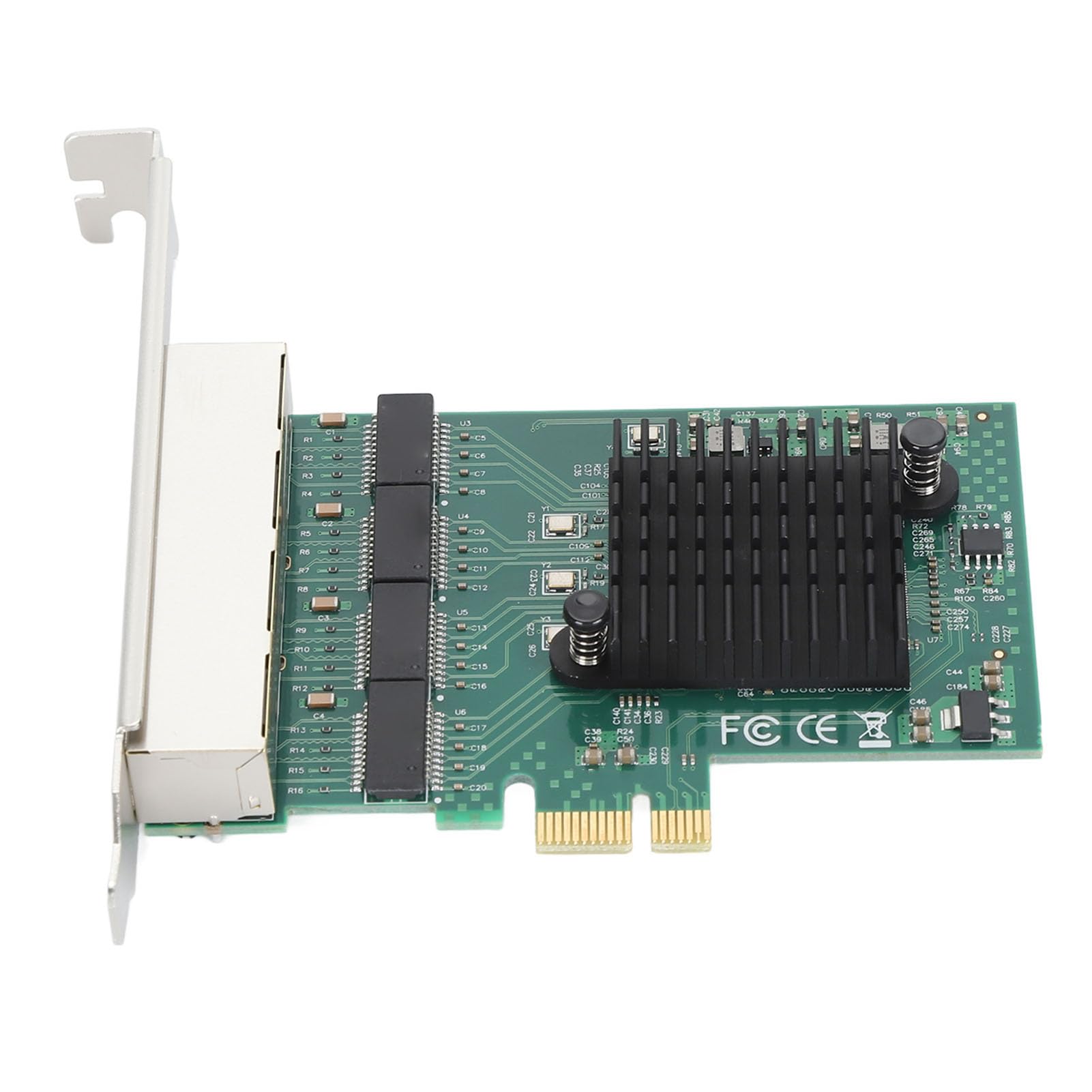 SIXRUN Scheda di Rete PCIe X1 4 Porte RJ45, Gigabit