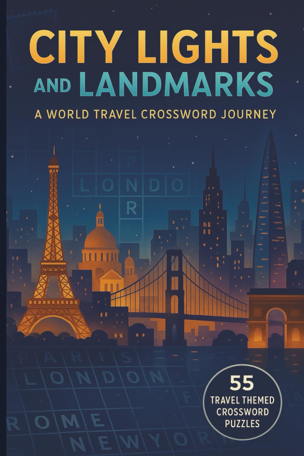 City Lights and Landmarks: A World Travel Crossword Journey: A Famous Cities and Landmarks Geography Crossword Puzzle Book for Armchair Travelers and Globetrotters