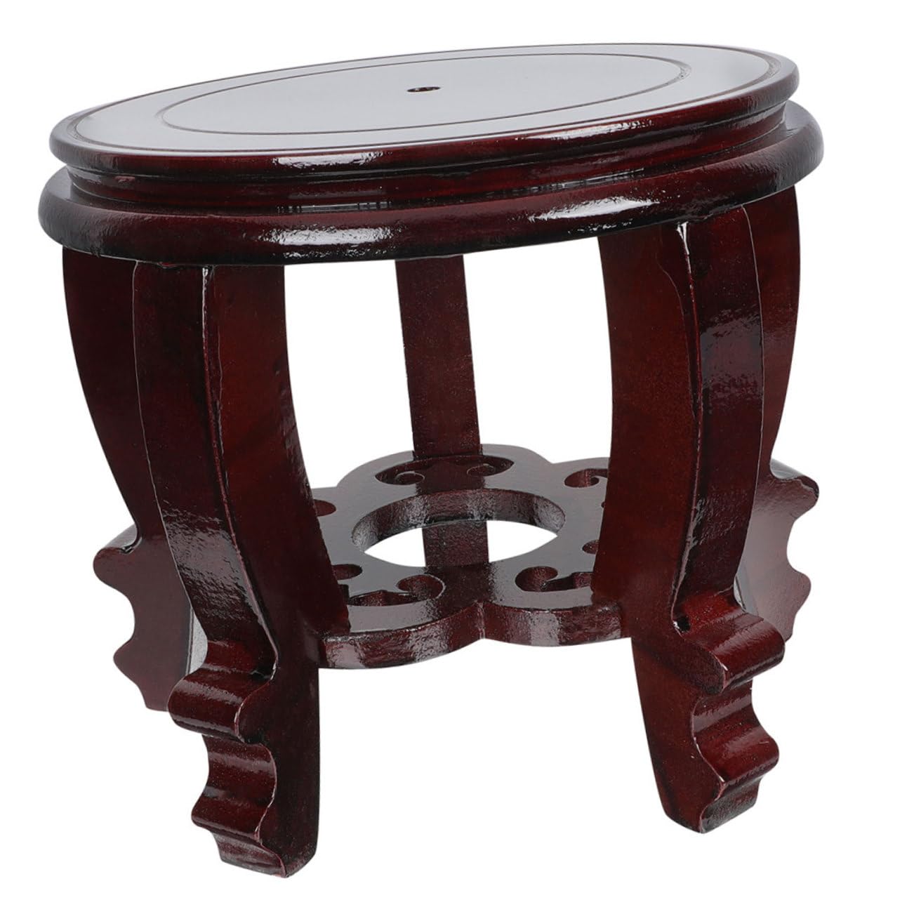 Base de vase en bois pour décoration aquarium et bureau élégant