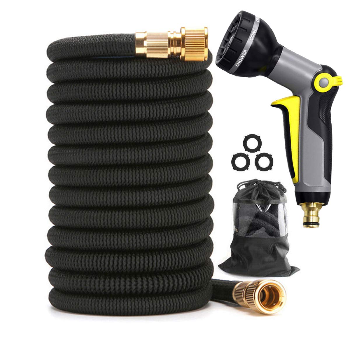 Buy 100FT Expandable Garden Hose Pipe 30m with 9 Function High Pressure Nozzle, Lightweight