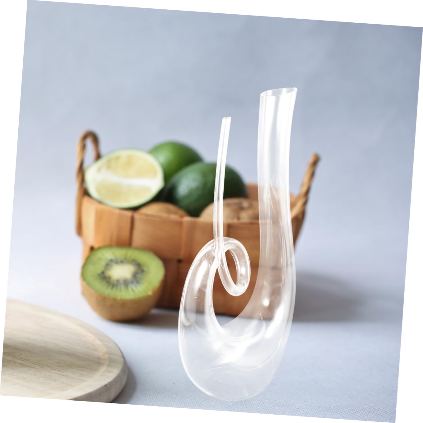 Decanter in Cristallo senza Piombo 1300 Ml Aeratore Integrato Caraffa Trasparente Stabile per Vini Rossi e Distributore di Bevande Elegante per Casa e Bar
