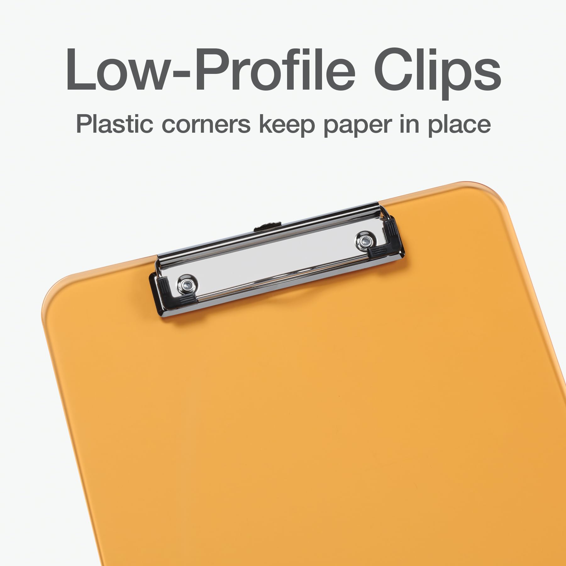Amazon.com : Oxford Plastic Clipboards, Metal Clip with Plastic