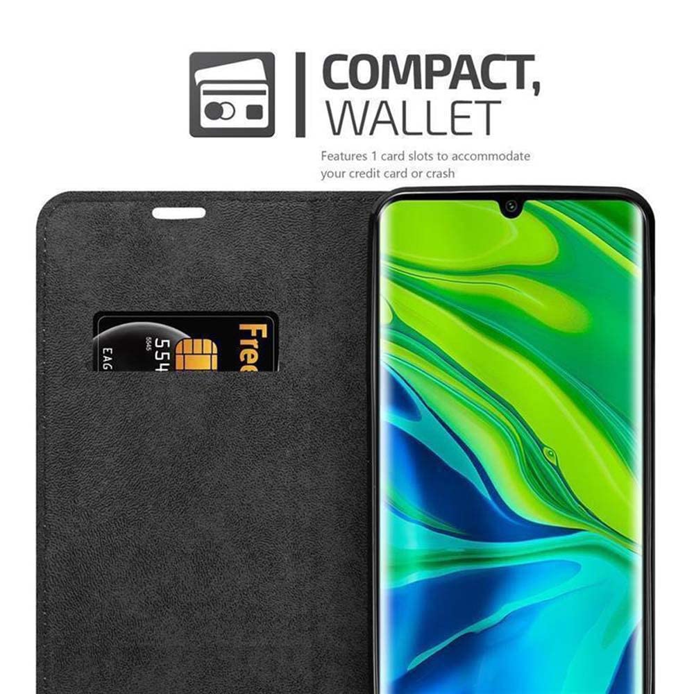 Cadorabo Custodia Libro per Samsung Galaxy NOTE 4 in AZZURRO SCURO NERO - con Vani di Carte, Funzione Stand e Chiusura Magnetica - Portafoglio Cover Case Wallet Book Etui Protezione