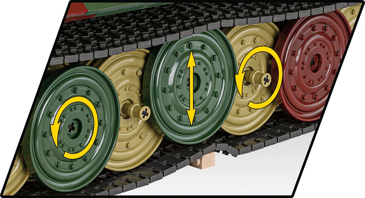 COBI PzKpfw. VI Tiger, 70 cm (Länge) x 30 cm (Breite) x 24 cm (Höhe), Dark Green