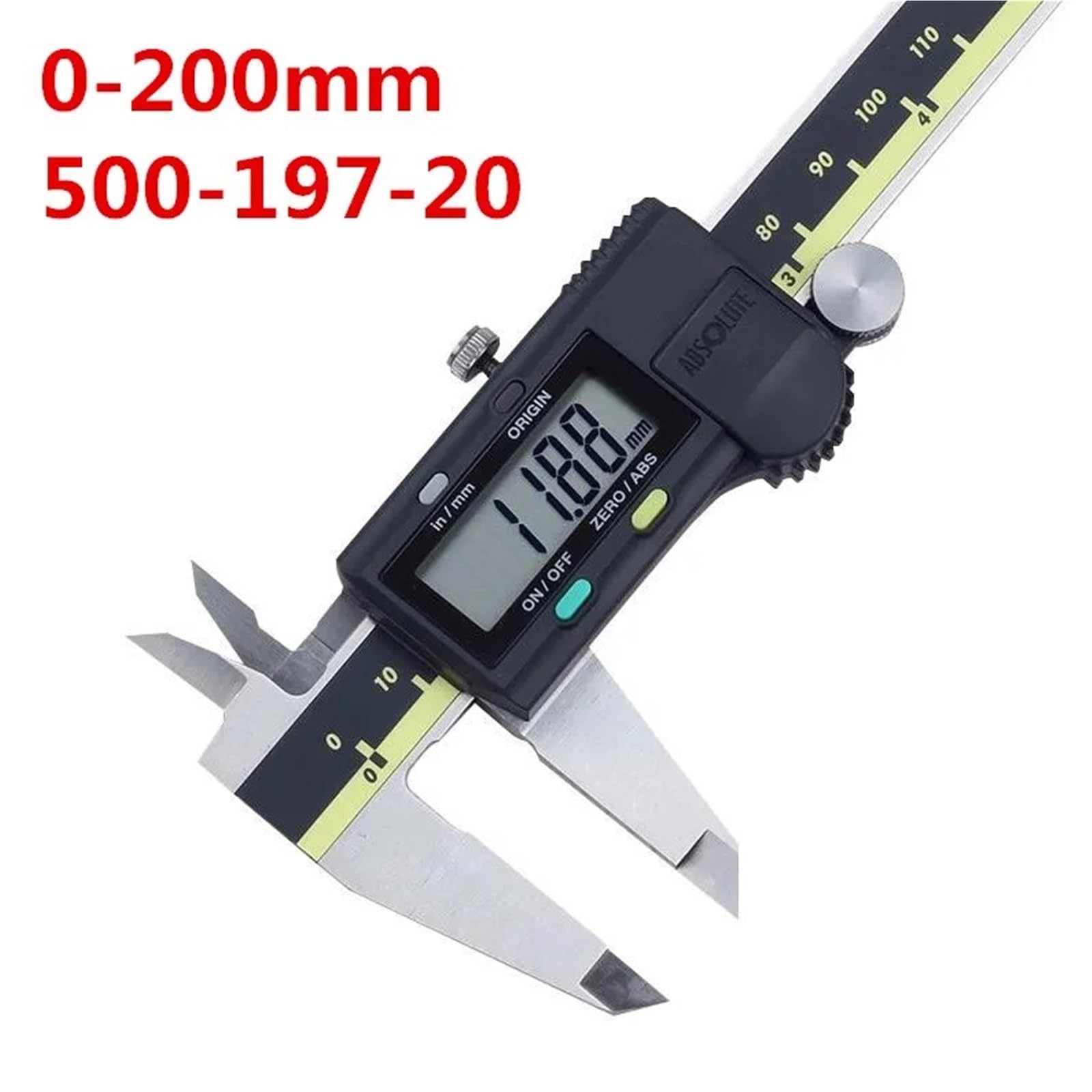 1 szt. Cyfrowy suwmiarka 0-150mm 0-200mm 0-300mm Elektroniczny przyrząd pomiarowy ze stali nierdzewnej(200 mm 500-197-20)