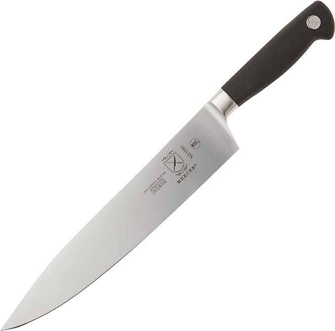 Mercer Culinary M21078 Genesis 8-Inch Short Bolster Chef's Knife,Black
