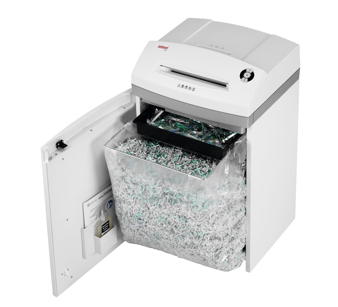 Intimus Pro 45 CC4 Cross shredding 55dB Argent, Blanc destructeur de papier - Destructeurs de papier (Cross shredding, 23,5 cm, 45 L, 55 dB, 1.9 x 15, 4800 mm/min)