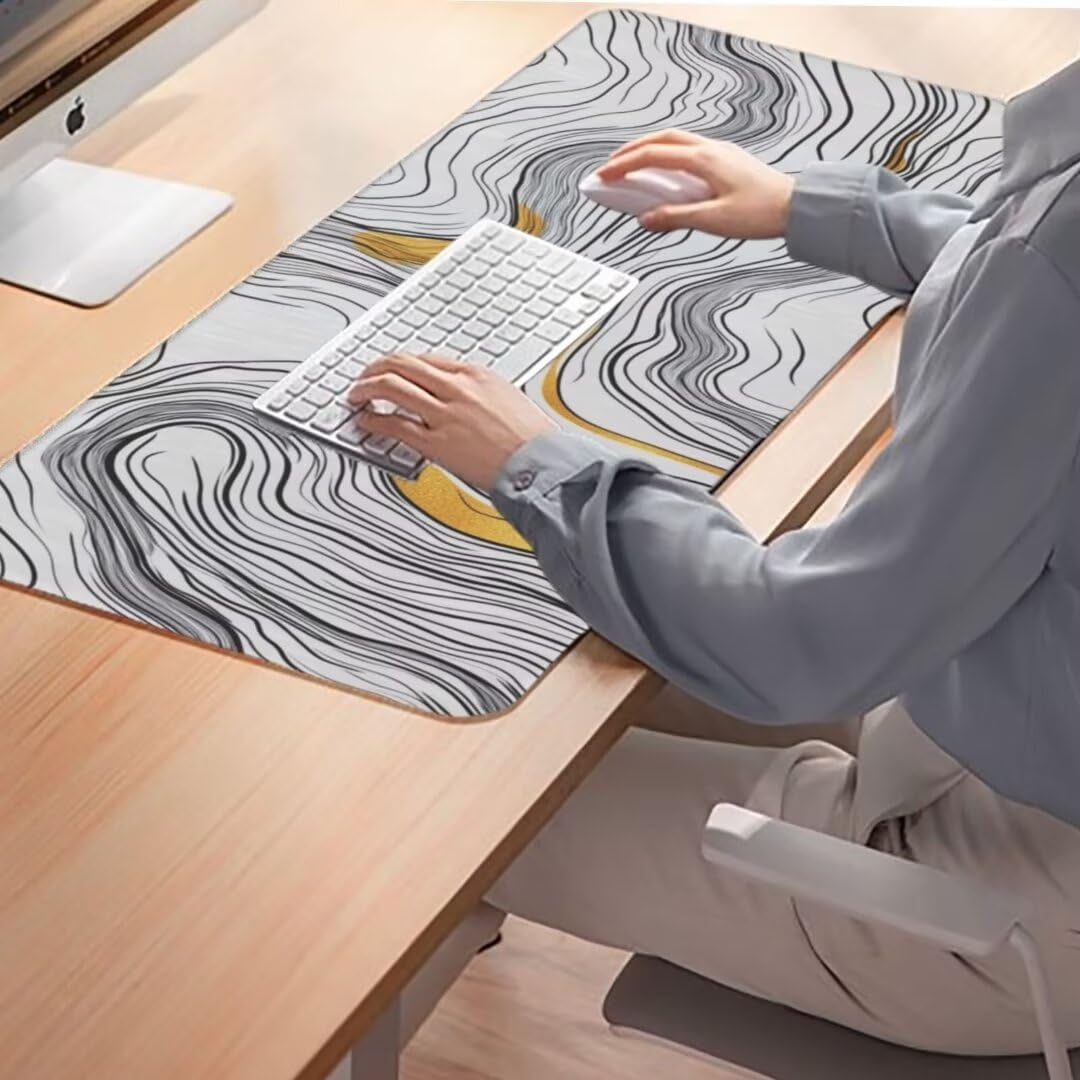 Alfombrilla Ratón XXL 1000 x 500 mm,Blanco Alfombrilla de Ratón con Base de Goma Antideslizante,Alfombrilla Escritorio Impermeable Alfombrilla Ratón Gaming Desk Mat,Alfombrilla Ratón Topografía qw493