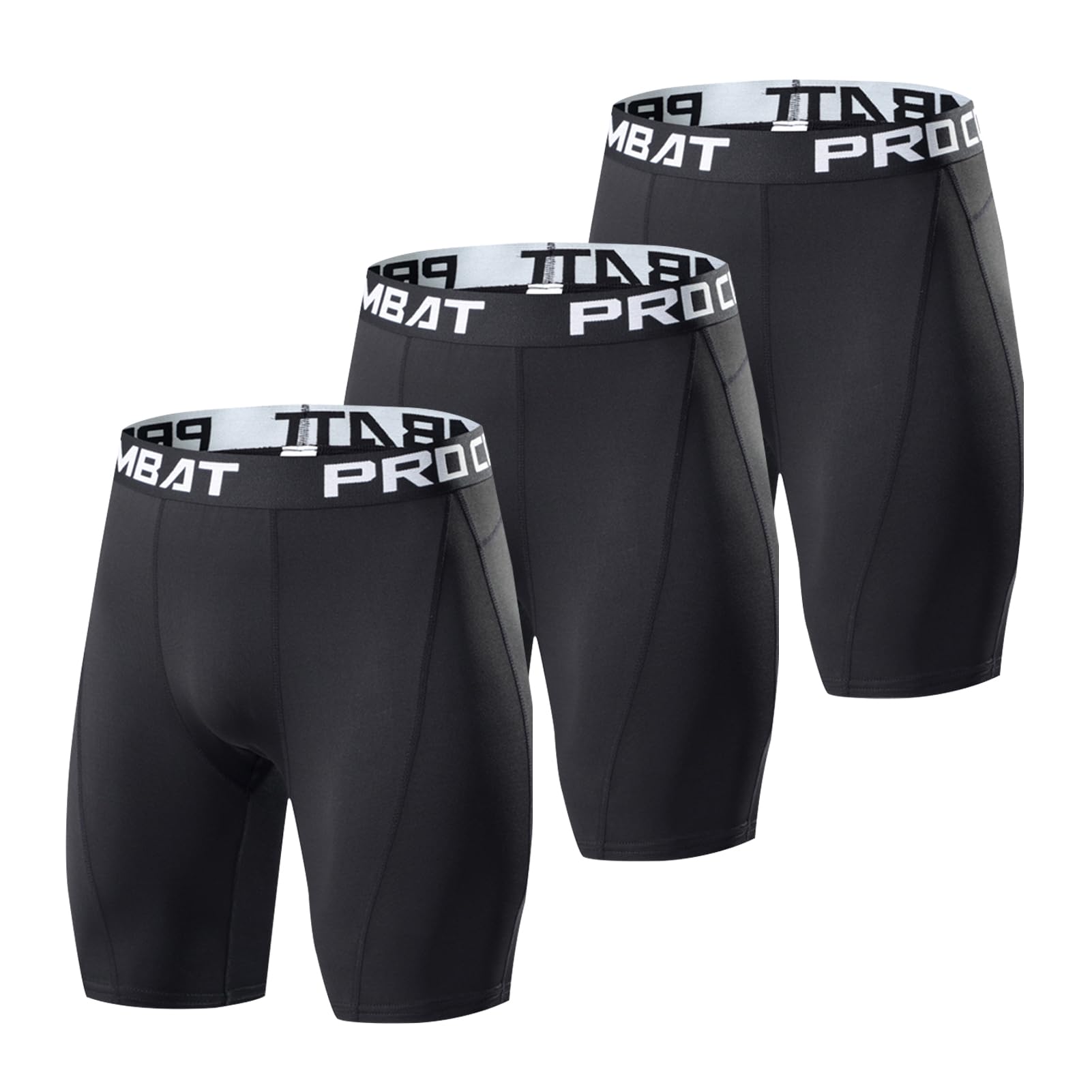 HYCOPROT Heren Compressieshorts - Sportondergoed voor Atletische Prestaties - Sneldrogende Workout Shorts - Hardloop- en Activiteitenbroek - Base Layer Shorts