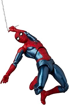 Medicom Toy MAFEX No. 262 Spider-Man New Red & Blue Suit, Total Height Approx. 5.9 inches 150 mm, Non-Scale, Pre-Painted Action Figure