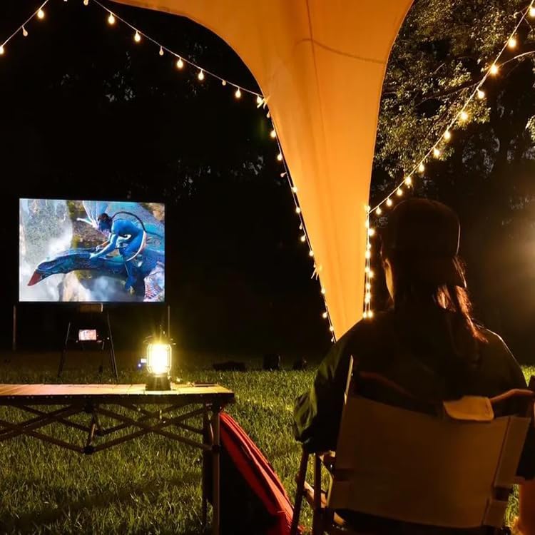 【エレガントで実用的♪】折りたたみ式プロジェクターミルクシルクソフトカーテン60インチ。