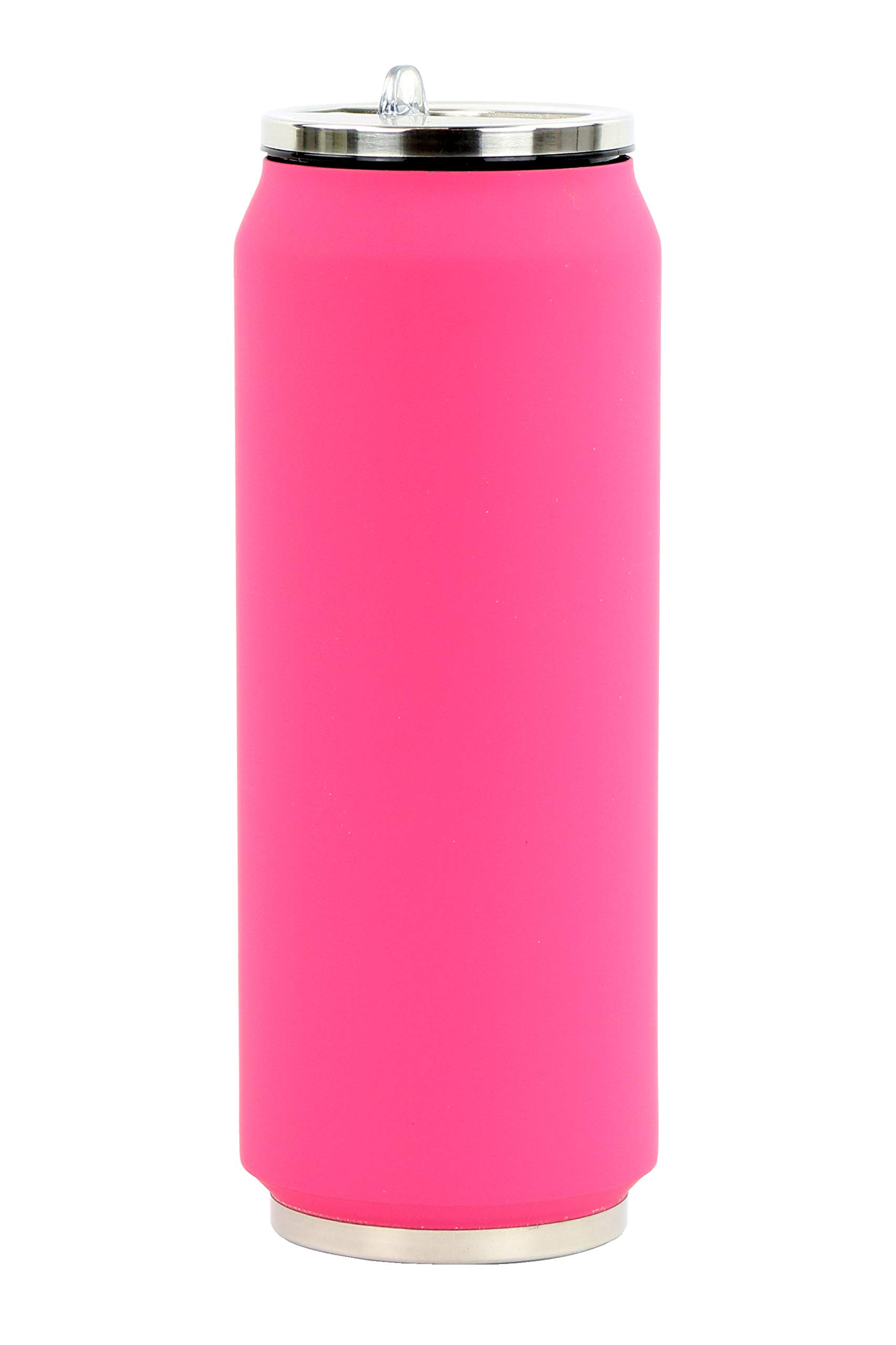 YOKO DESIGN 1304 Double Wall Stainless Steel Insulated Bottle, 7 cm, 500 ml, stainless steel, Rose, 19 x 7 x 7 cm