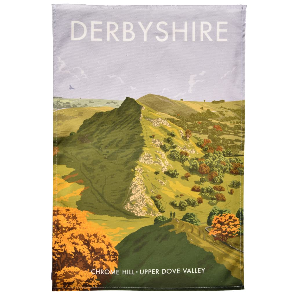 Town Towels Derbyshire Chrome Hill Tea Towel