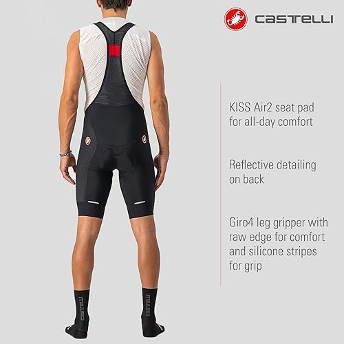 Vista 3 de Castelli Culotte corto Competizione para ciclismo de carretera y grava l Ciclismo para hombre