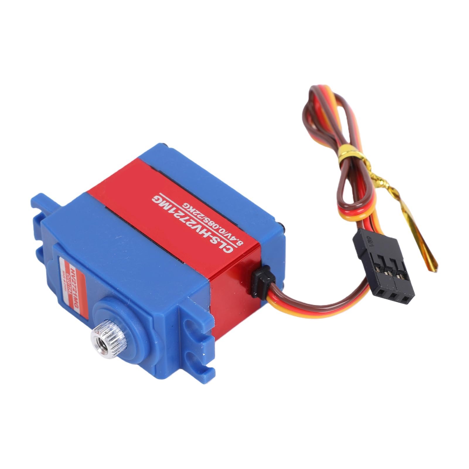 Keenso RC Servo - Servo digital de transmisión metálica sin núcleo, 30 g, 22 kg, par alto, 0,08 segundos, 25 T, resistente a la lluvia, para coche RC 1 8 1 10 modelo de brazo robótico