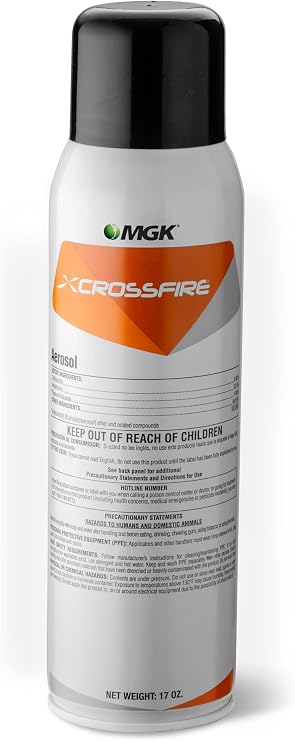 MGK Crossfire Aerosol | Insecticide Spray | Indoor Bed Bug Killer | For Long-Lasting Bed Bug Control | 17 Ounce Can