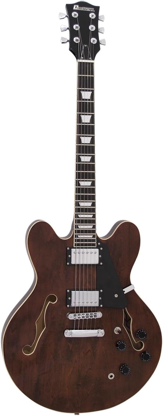 showking Jazz Guitar RIVER EARL, semi acoustic, brown - Blues Guitar semi hollow/vintage electrical Guitar