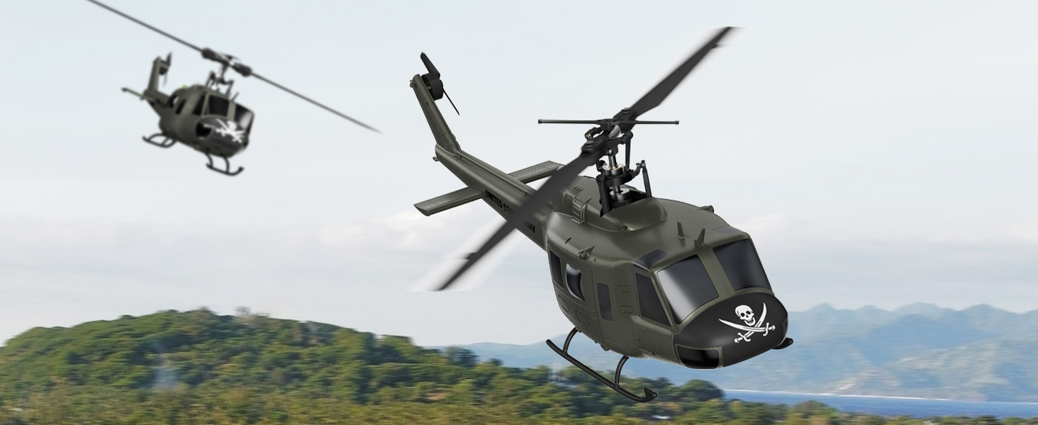 Amazon.com: Carmanon UH-1 RC Helicopter - Huey Collectable Remote