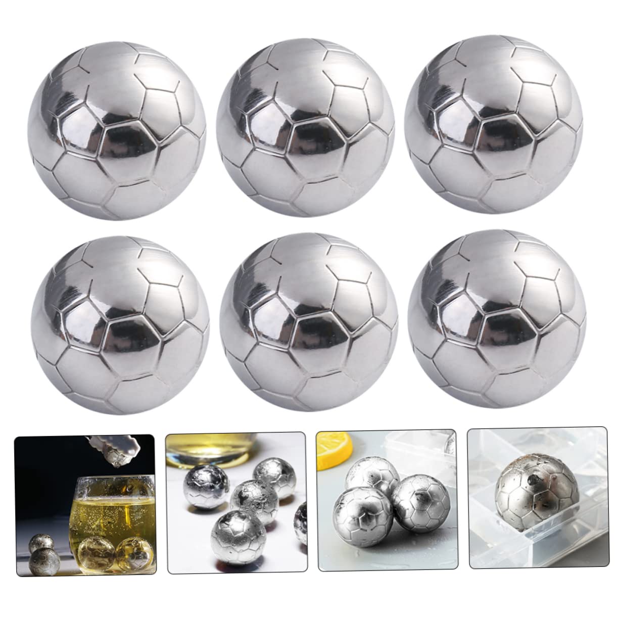 TOPBATHY Juego De 3 Cubitos De Hielo Reutilizables De Acero Inoxidable Para Whisky.