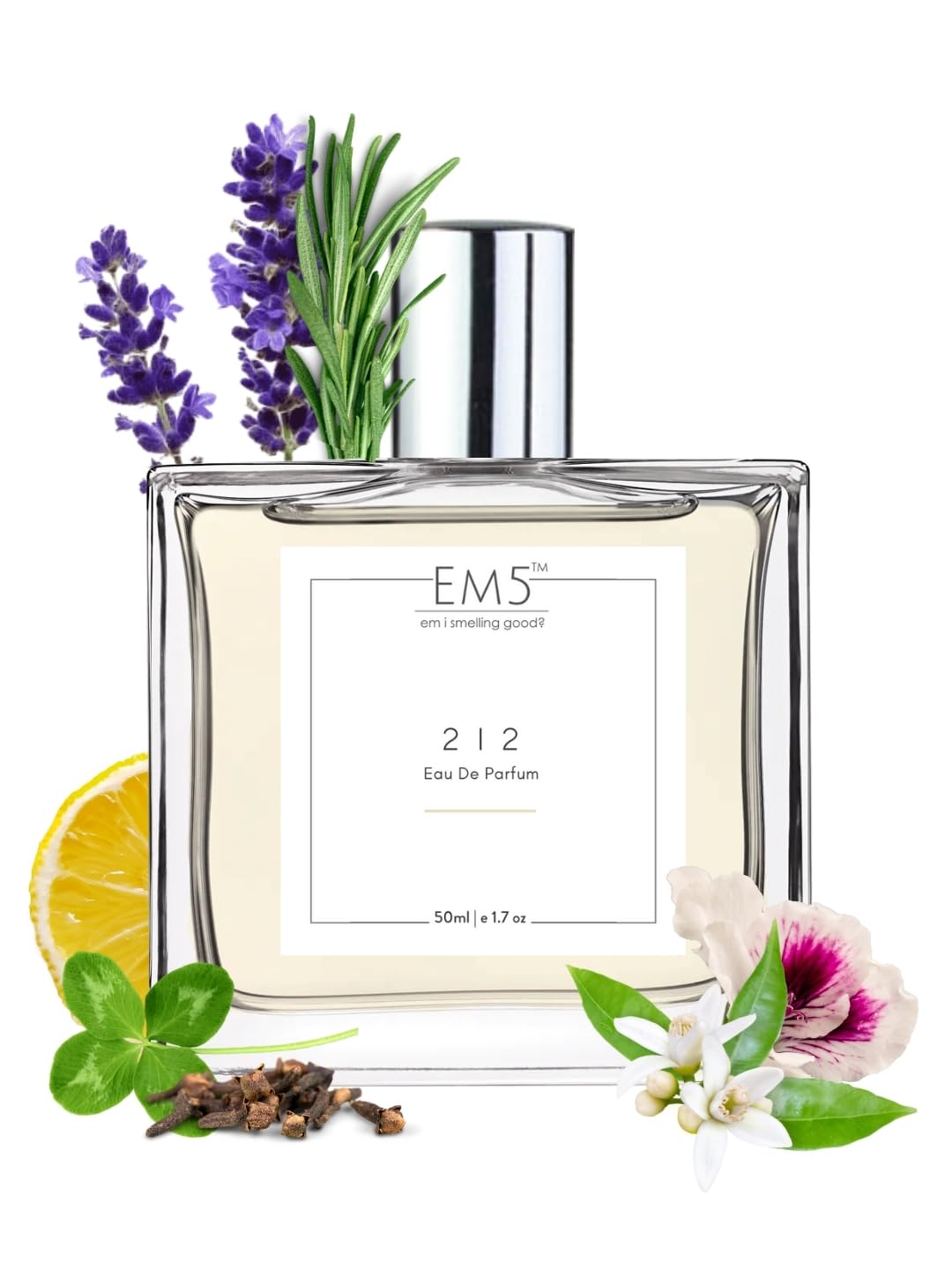 EM5 212 Perfume for Men | Aromatic Warm Spicy Tobacco Fragrance | Eau de Parfum Spray | Luxury Gift for Him