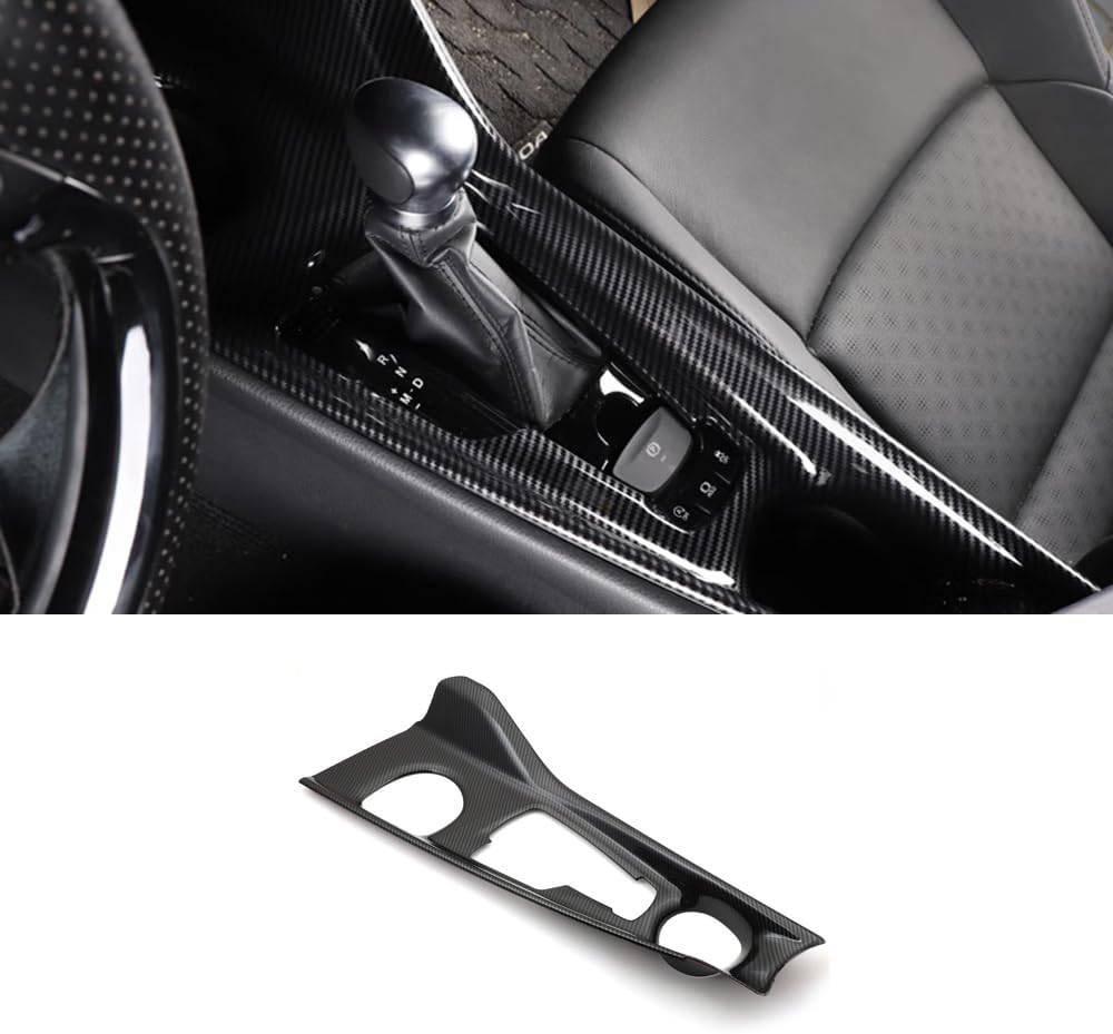 ERIDANUS Auto Accessories Fit for Toyota C-HR 2022 2021 2020 2019 2018 CHR Gear Shift Box Panel Cover Trim (Carbon Fiber Style) ABS 1 PC