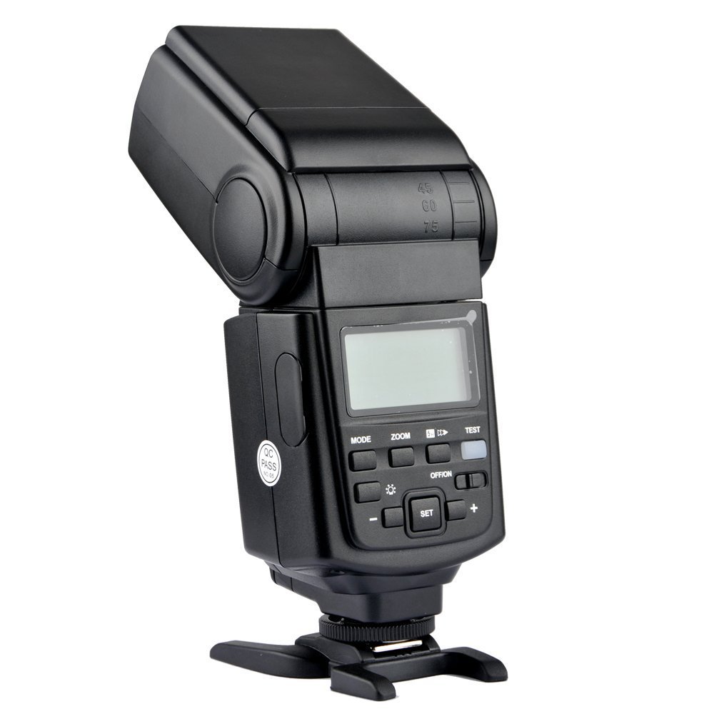 Godox Flash para Canon EOS 5d Mark II, 7d, 650d, 600d, 60d, 550d, 500d, 50d, 450d, 400d Digital, 40d, 30d Negro