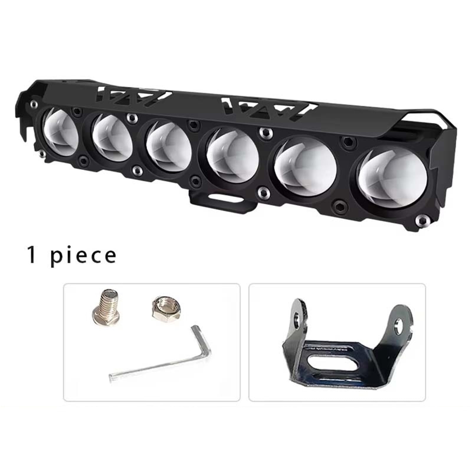 Lampa typu retrofit 6-soczewkowy reflektor motocyklowy, dwukolorowy, światła przeciwmgielne, reflektor soczewkowy, światło drogowe reflektory przednie