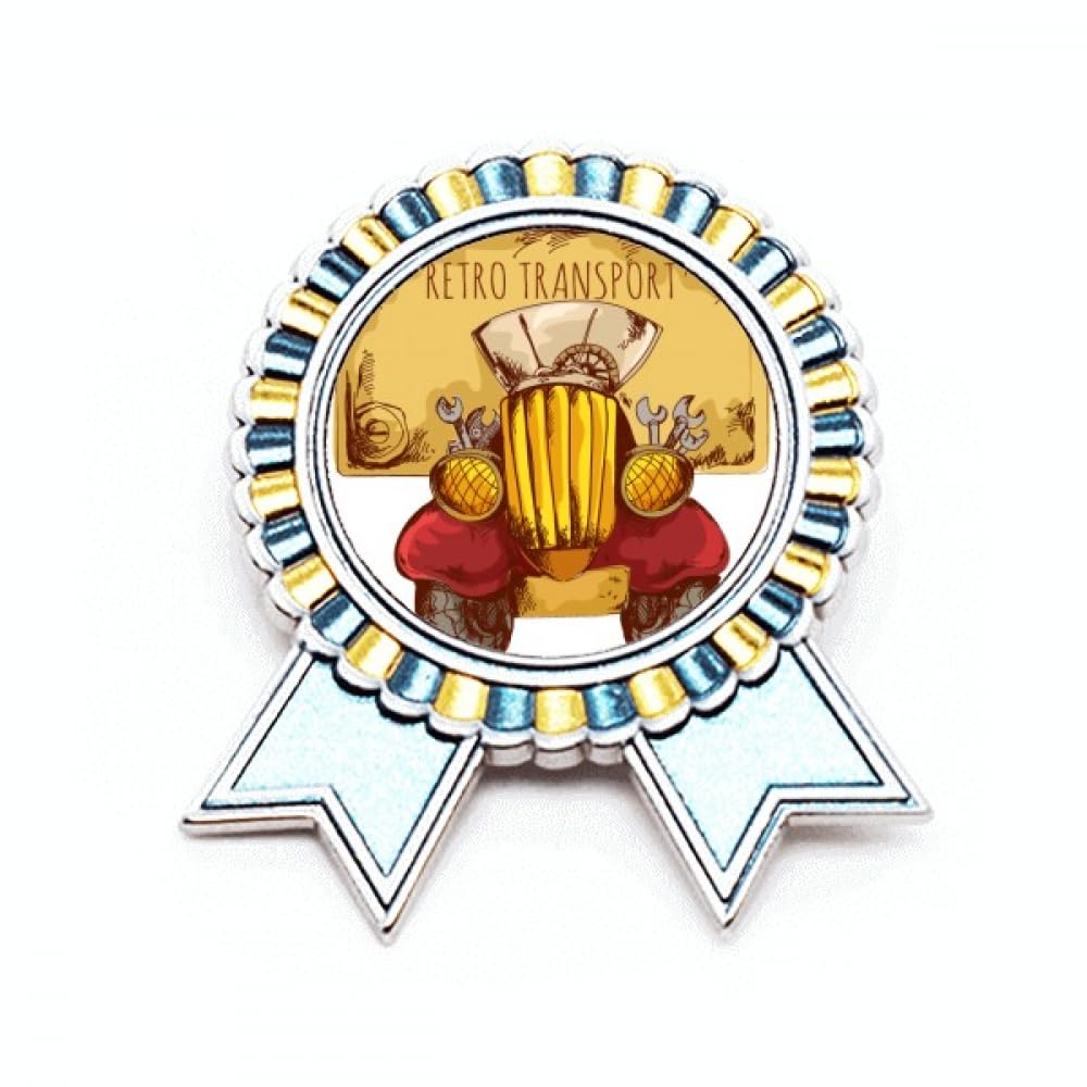 Broche Winner Award en métal rétro taille M pour veste