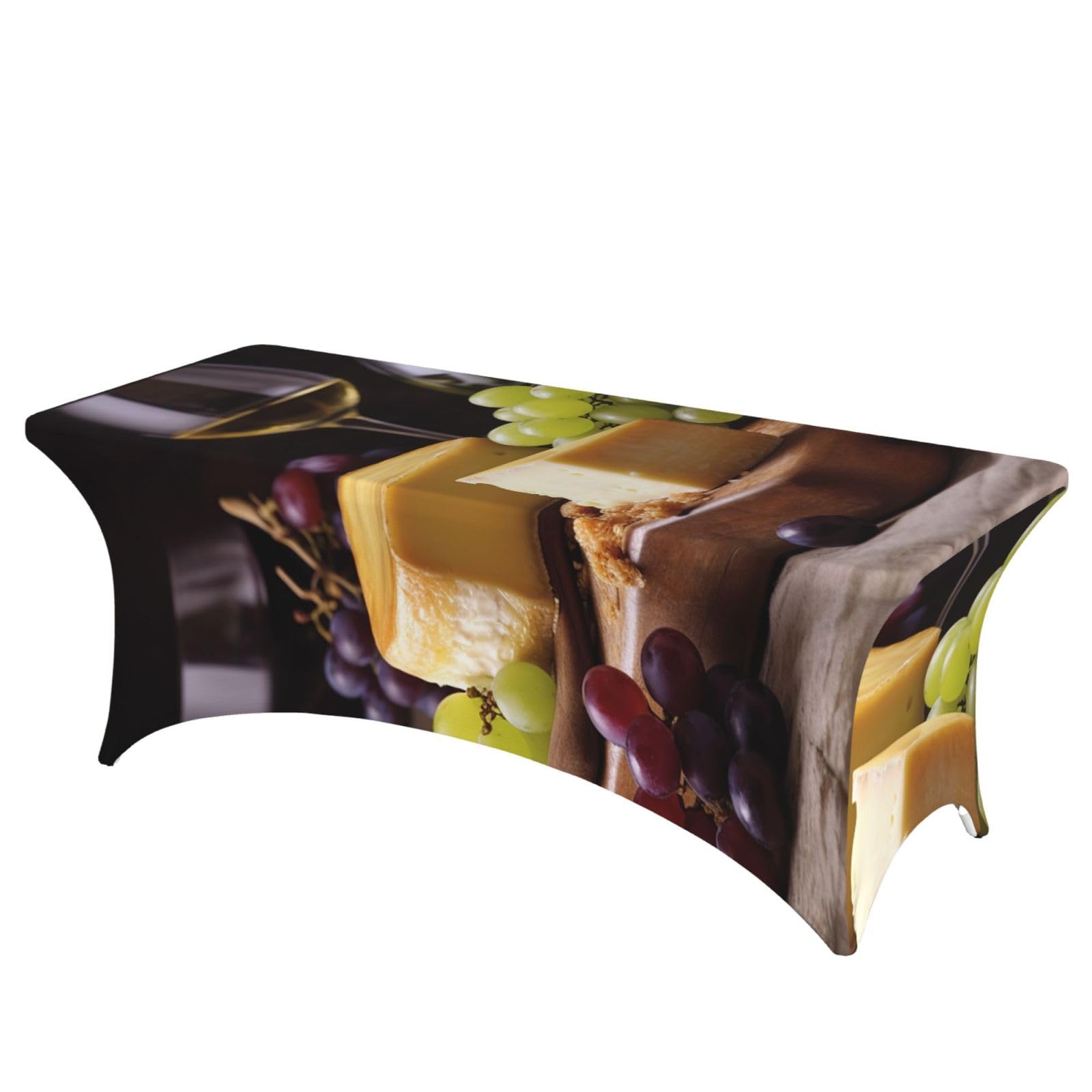 Nappe de table extensible 1.8m élasthanne pour buffet vin et fromage