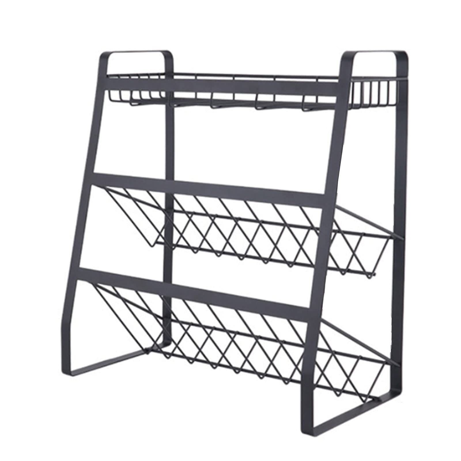 Xinsheinelry Wall Door Mount Rack Organizer for Countertop Cabinet Multiple Uses Seasoning Condiment Condiment