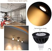 Vista 4 de Arrownine Bombilla LED MR16 de 5 vatios, resistente al agua, IP65, bajo voltaje 9-17 V, regulable, base de dos pines GU5.3 para luces empotrables