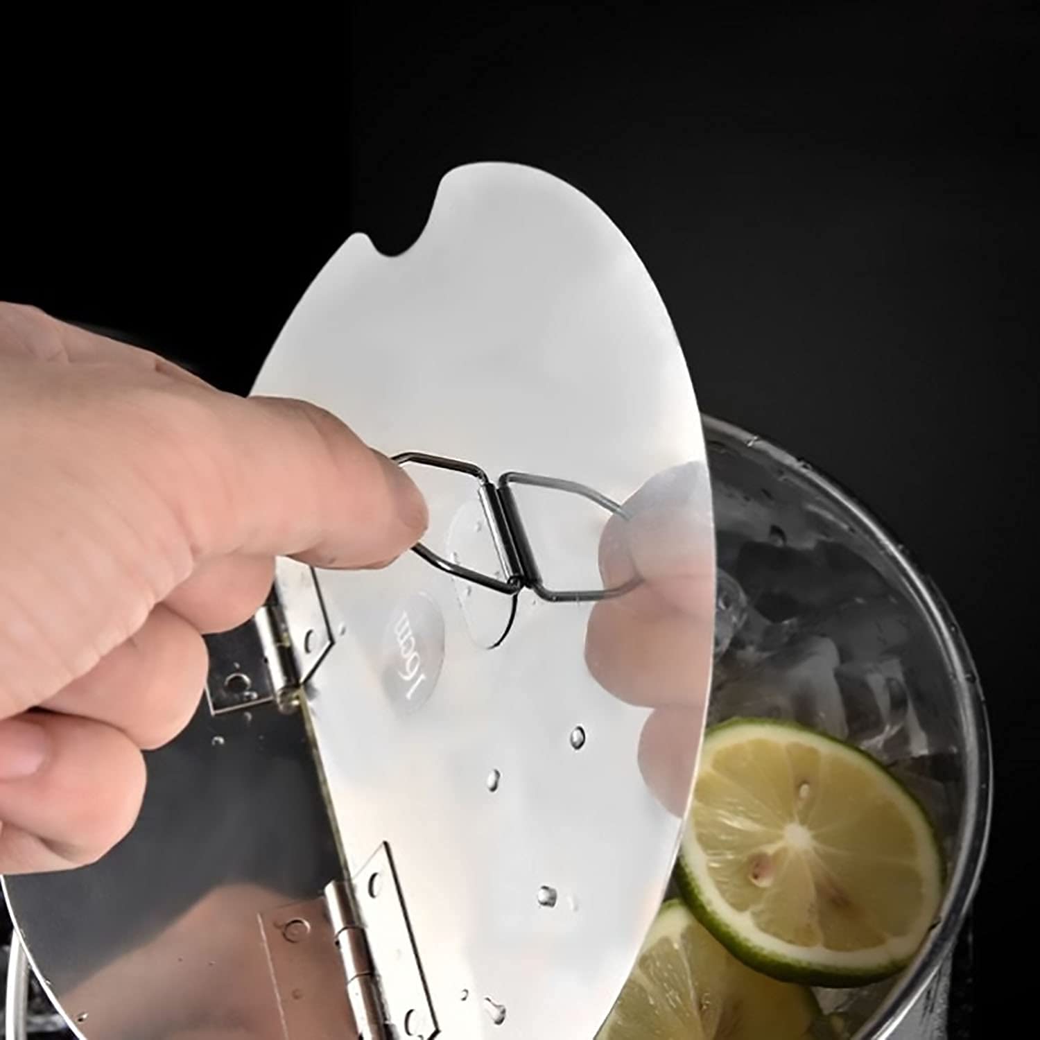 widerstandsfähiger tragbarer Eiskübel aus Edelstahl – mit Deckel und Löffel für Bar, Party, Küche, Picknick, längere Kühlzeit