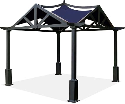 SCOCANOPY Replacement Top Fit for Lowes Allen Roth 10X10 Ft Gazebo Model #GF-12S039B / GF-9A037X,Navy Blue