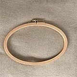 WRMHOM 8.5"x 5.2" Oval Wooden Embroidery Hoop 21x 13cm Oval Hand Stitching Hoop - Cross Stitch Hoop