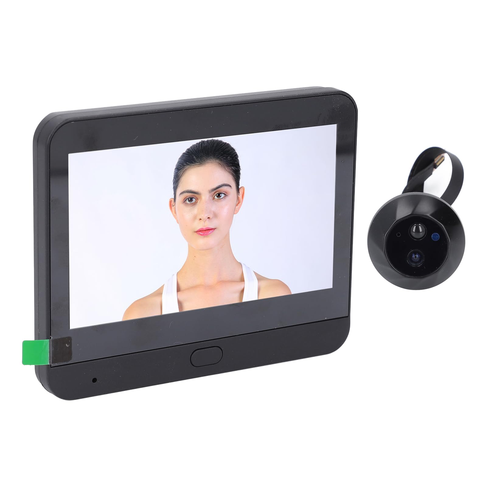 FTVOGUE Citofonico per Campanello Video Wireless, Videocamera per Campanello Intelligente 1080P con Rilevamento del Movimento PIR, Visione Notturna per Casa o Appartamento