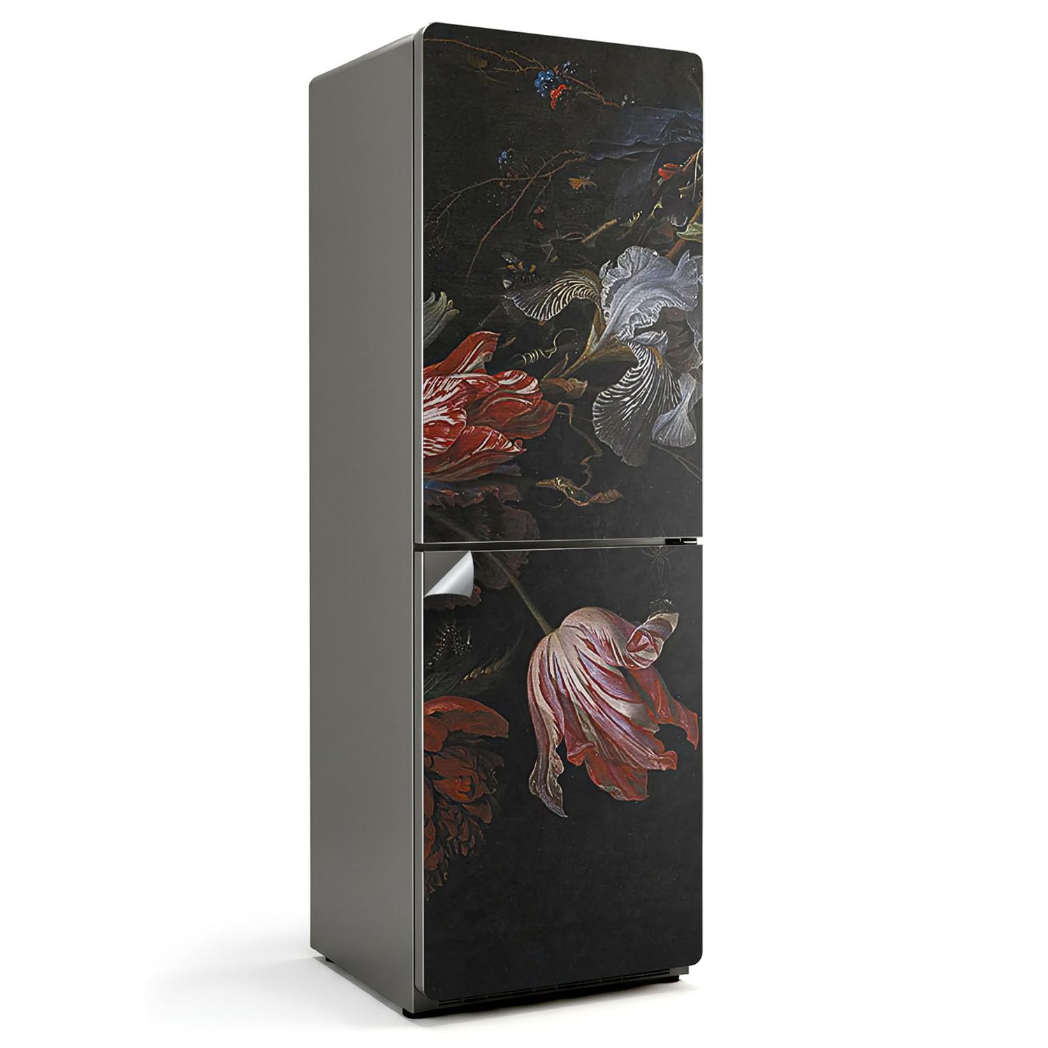 Stickers pour réfrigérateur fleurit votre cuisine avec son décor 60x180cm